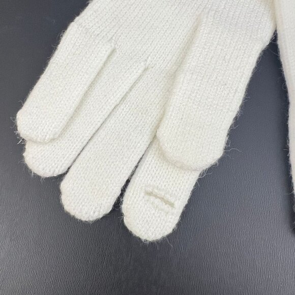 DKNY Women's Ivy Winter Gloves White Logo Gloves Size 0S Touch Screen Texting - Picture 8 of 10